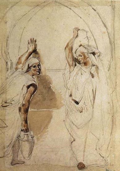 Eugene Delacroix Two Women at the Well